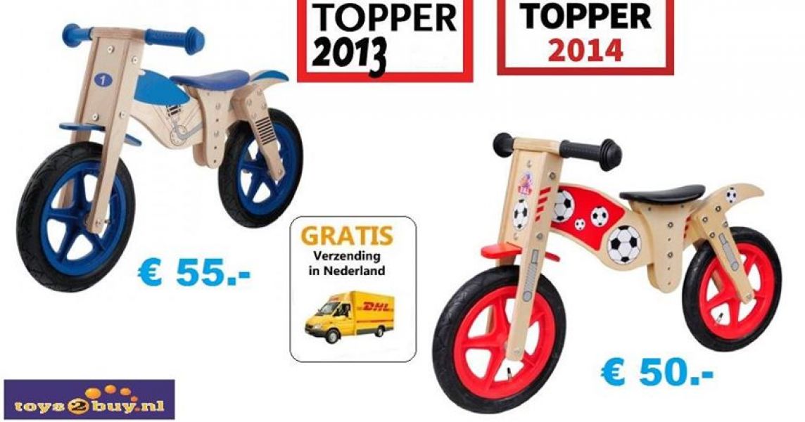 Stalen en houten loopfiesten, Nu ook kinderfietsen